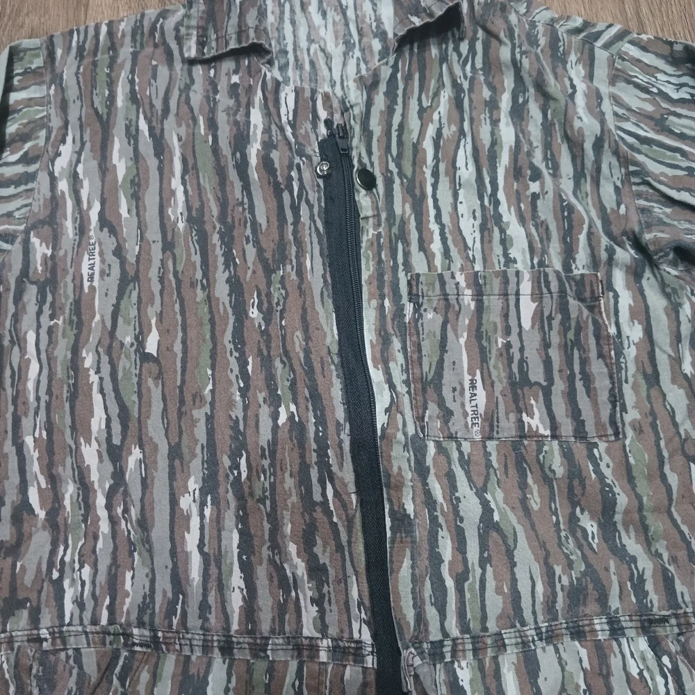 Vintage RealTree Long Sleeve Pants One Piece Stylish Gray Jumpsuit Men's Size S